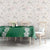 Hawaii Aloha Plumeria Lei Green Palaka Tablecloth - Polynesian Pride