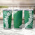 Hawaii Aloha Plumeria Lei Green Palaka Tumbler Cup - Polynesian Pride