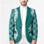 Hawaii Aloha Plumeria Lei Teal Palaka Blazer - Polynesian Pride