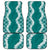 Hawaii Aloha Plumeria Lei Teal Palaka Car Mats - Polynesian Pride