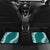 Hawaii Aloha Plumeria Lei Teal Palaka Car Mats - Polynesian Pride