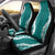 Hawaii Aloha Plumeria Lei Teal Palaka Car Seat Cover - Polynesian Pride