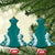 Hawaii Aloha Plumeria Lei Teal Palaka Ceramic Ornament - Polynesian Pride