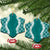 Hawaii Aloha Plumeria Lei Teal Palaka Ceramic Ornament - Polynesian Pride