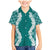 Hawaii Aloha Plumeria Lei Teal Palaka Family Matching Mermaid Dress and Hawaiian Shirt - Polynesian Pride