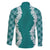 Hawaii Aloha Plumeria Lei Teal Palaka Family Matching Summer Maxi Dress and Hawaiian Shirt - Polynesian Pride