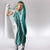 Hawaii Aloha Plumeria Lei Teal Palaka Hooded Blanket - Polynesian Pride
