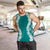 Hawaii Aloha Plumeria Lei Teal Palaka Men Tank Top - Polynesian Pride