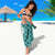Hawaii Aloha Plumeria Lei Teal Palaka Sarong - Polynesian Pride