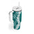 Hawaii Aloha Plumeria Lei Teal Palaka Tumbler With Handle - Polynesian Pride