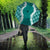Hawaii Aloha Plumeria Lei Teal Palaka Umbrella - Polynesian Pride