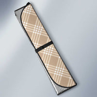 Hawaii Aloha Plumeria Lei Beige Palaka Auto Sun Shade - Polynesian Pride