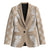 Hawaii Aloha Plumeria Lei Beige Palaka Blazer - Polynesian Pride