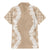 Hawaii Aloha Plumeria Lei Beige Palaka Family Matching Mermaid Dress and Hawaiian Shirt - Polynesian Pride