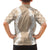 Hawaii Aloha Plumeria Lei Beige Palaka Family Matching Tank Maxi Dress and Hawaiian Shirt - Polynesian Pride