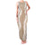 Hawaii Aloha Plumeria Lei Beige Palaka Family Matching Tank Maxi Dress and Hawaiian Shirt - Polynesian Pride