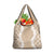 Hawaii Aloha Plumeria Lei Beige Palaka Grocery Bag - Polynesian Pride