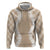 Hawaii Aloha Plumeria Lei Beige Palaka Hoodie - Polynesian Pride