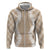 Hawaii Aloha Plumeria Lei Beige Palaka Hoodie - Polynesian Pride