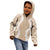 Hawaii Aloha Plumeria Lei Beige Palaka Kid Hoodie - Polynesian Pride