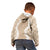 Hawaii Aloha Plumeria Lei Beige Palaka Kid Hoodie - Polynesian Pride