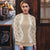 Hawaii Aloha Plumeria Lei Beige Palaka Ugly Christmas Sweater - Polynesian Pride