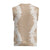Hawaii Aloha Plumeria Lei Beige Palaka Christmas Knitted V-Neck Vest - Polynesian Pride