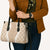 Hawaii Aloha Plumeria Lei Beige Palaka Leather Bag - Polynesian Pride