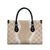 Hawaii Aloha Plumeria Lei Beige Palaka Leather Bag - Polynesian Pride