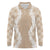 Hawaii Aloha Plumeria Lei Beige Palaka Long Sleeve Polo Shirt - Polynesian Pride