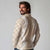 Hawaii Aloha Plumeria Lei Beige Palaka Long Sleeve Polo Shirt - Polynesian Pride
