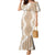 Hawaii Aloha Plumeria Lei Beige Palaka Mermaid Dress - Polynesian Pride
