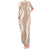 Hawaii Aloha Plumeria Lei Beige Palaka Tank Maxi Dress - Polynesian Pride