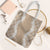 Hawaii Aloha Plumeria Lei Beige Palaka Tote Bag - Polynesian Pride