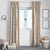 Hawaii Aloha Plumeria Lei Beige Palaka Window Curtain - Polynesian Pride