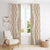 Hawaii Aloha Plumeria Lei Beige Palaka Window Curtain - Polynesian Pride