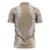 Hawaii Aloha Plumeria Lei Beige Palaka Zipper Polo Shirt - Polynesian Pride