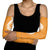 Hawaii Aloha Plumeria Lei Orange Palaka Arm Sleeves - Polynesian Pride