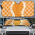 Hawaii Aloha Plumeria Lei Orange Palaka Auto Sun Shade - Polynesian Pride