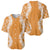 Hawaii Aloha Plumeria Lei Orange Palaka Baseball Jersey - Polynesian Pride