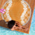 Hawaii Aloha Plumeria Lei Orange Palaka Beach Blanket - Polynesian Pride