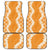 Hawaii Aloha Plumeria Lei Orange Palaka Car Mats - Polynesian Pride