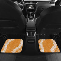 Hawaii Aloha Plumeria Lei Orange Palaka Car Mats - Polynesian Pride