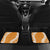 Hawaii Aloha Plumeria Lei Orange Palaka Car Mats - Polynesian Pride