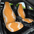 Hawaii Aloha Plumeria Lei Orange Palaka Car Seat Cover - Polynesian Pride