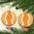 Hawaii Aloha Plumeria Lei Orange Palaka Ceramic Ornament - Polynesian Pride
