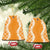 Hawaii Aloha Plumeria Lei Orange Palaka Ceramic Ornament - Polynesian Pride