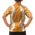 Hawaii Aloha Plumeria Lei Orange Palaka Family Matching Off Shoulder Maxi Dress and Hawaiian Shirt - Polynesian Pride