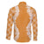 Hawaii Aloha Plumeria Lei Orange Palaka Family Matching Off Shoulder Maxi Dress and Hawaiian Shirt - Polynesian Pride