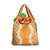 Hawaii Aloha Plumeria Lei Orange Palaka Grocery Bag - Polynesian Pride